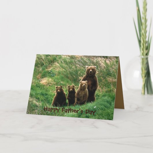 The family, Happy Father's Day Karte (Vorderseite)