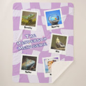 The Family Menagerie – Custom 5-Pet Photo Design Sherpadecke (Vorderseite)