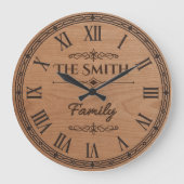 The Family SMITH Wall Clock Große Wanduhr (Vorderseite)