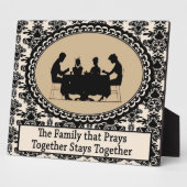 The Family that Prays Together Custom Platte Fotoplatte (Seite)