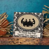 The Family that Prays Together Custom Platte Fotoplatte (Seite)