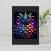 The Famous Mandelbrot Pineapple Folien Feiertagskarte (Stehend vorne)