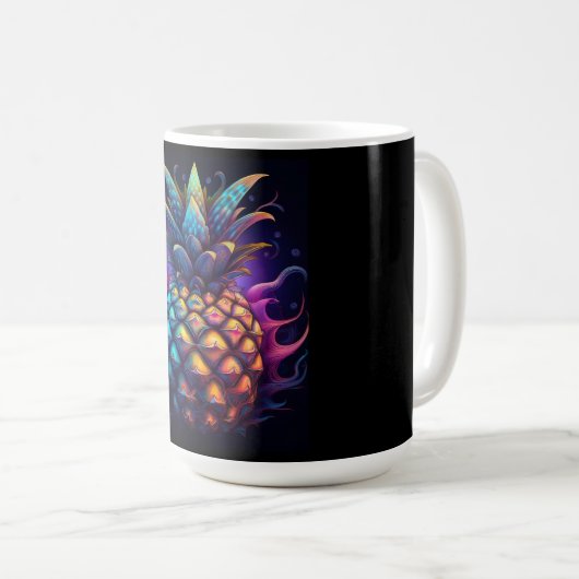 The Famous Mandelbrot Pineapple Kaffeetasse (VorderseiteRechts)