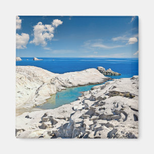 The famous Sarakiniko in Milos, Greece Magnet
