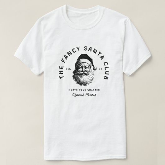 ‘The Fancy Santa Club’ - Christmas Art Print  T-Shirt (Design vorne)