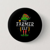 The Farmer Elf Group Matching Family Christmas Far Button (Vorderseite)