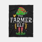 The Farmer Elf Group Matching Family Christmas Far Fleecedecke (Vorderseite)