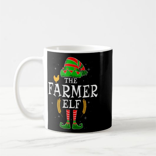 The Farmer Elf Group Matching Family Christmas Far Kaffeetasse (Links)