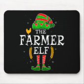 The Farmer Elf Group Matching Family Christmas Far Mousepad (Vorne)