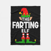 The Farting Elf Family Christmas Pajama Party  Fleecedecke (Vorderseite)