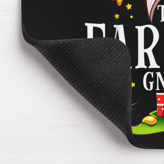 The Farting Gnome Christmas Matching Mousepad (Ecke)