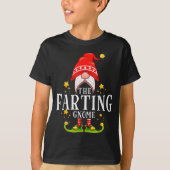 The Farting Gnome Christmas Matching T-Shirt (Vorderseite)