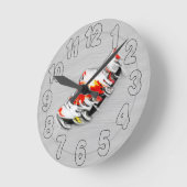 The Faster Driver Runde Wanduhr (Winkel)