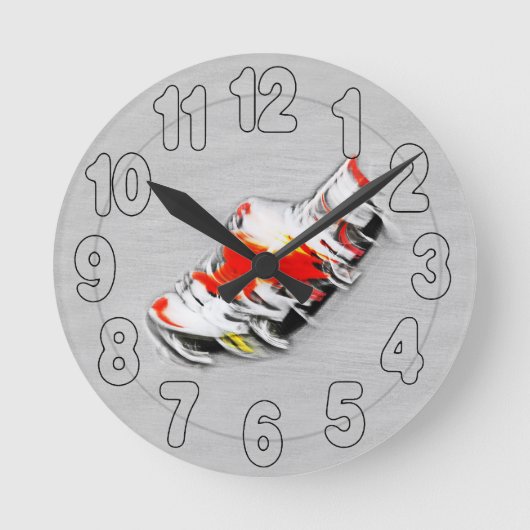 The Faster Driver Runde Wanduhr (Vorderseite)