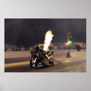 "THE FASTEST DRAG BIKE ON THE PLANET" 250.97 MPH POSTER