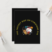 the fastest rie on the christmas eve karte (Vorderseite/Rückseite Beispiel)