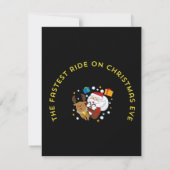 the fastest rie on the christmas eve karte (Rückseite)
