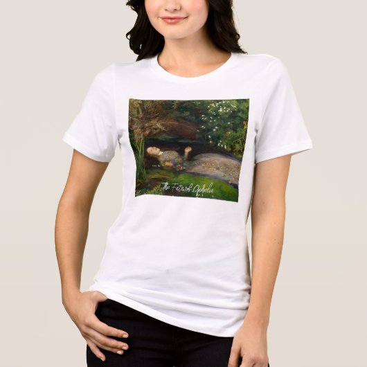The Fate of Ophelia Customizable Text T-Shirt Tri-Blend Shirt (Vorderseite)
