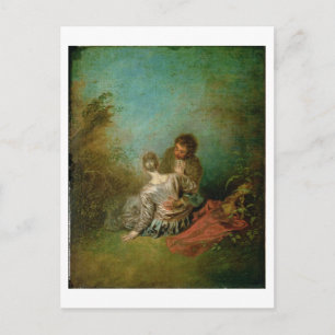 The Faux Pas, c.1717 (oil on canvas) Postkarte