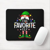The Favorite Elf Christmas Family Pajama Party  Mousepad (Mit Mouse)