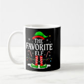 The Favorite Elf Funny Xmas Matching Family Christ Kaffeetasse (Links)