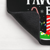 The Favorite Elf Funny Xmas Matching Family Christ Mousepad (Ecke)