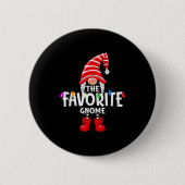 The Favorite Gnome Christmas Matching Pajama Button (Vorderseite)