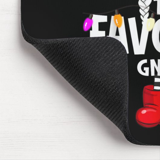 The Favorite Gnome Christmas Matching Pajama Mousepad (Ecke)