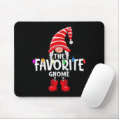 The Favorite Gnome Christmas Matching Pajama  Mousepad (Mit Mouse)