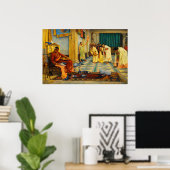 The favourites of Emperor Honorius by Waterhouse Poster (Heimbüro)