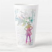 The Fearless Girl (Watercolor) Milchtasse (Vorderseite)