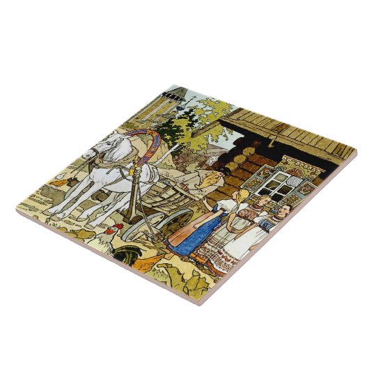 "The Feather of Finist" von Ivan Bilibin Fliese (Seite)