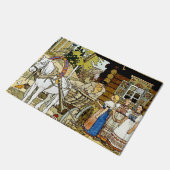 "The Feather of Finist" von Ivan Bilibin Fußmatte (Schrägansicht)