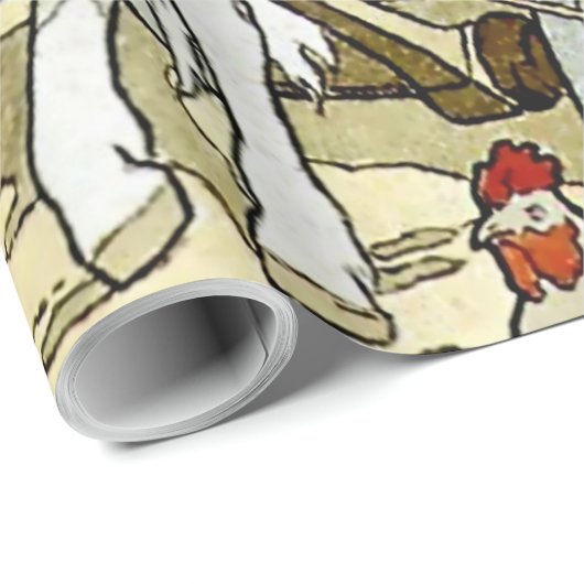 "The Feather of Finist" von Ivan Bilibin Geschenkpapier (Rolleneckpunkt)