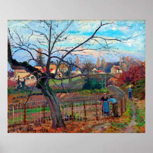 The Fence Camille Pissarro 1872 Poster (Vorne)