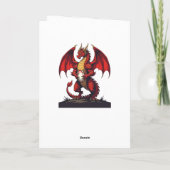 The Fierce Focus Of Kickoff Red Dragon Karte (Rückseite)