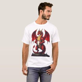 The Fierce Focus Of Kickoff Red Dragon T-Shirt