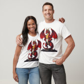The Fierce Focus Of Kickoff Red Dragon T-Shirt (Unisex)