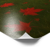 The Fiery Autumn Summit: Red Silence over the Drea Fotodruck (Ecke)