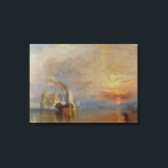 The Fighting Temeraire (von J.M.W. Turner) Leinwanddruck<br><div class="desc">Das Design ist mit einem Kunstwerk des englischen romantischen Malers J.M.W. Turner (1775-1851) gestaltet.</div>