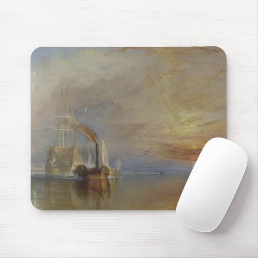 The Fighting Temeraire (von J.M.W. Turner) Mousepad (Mit Mouse)