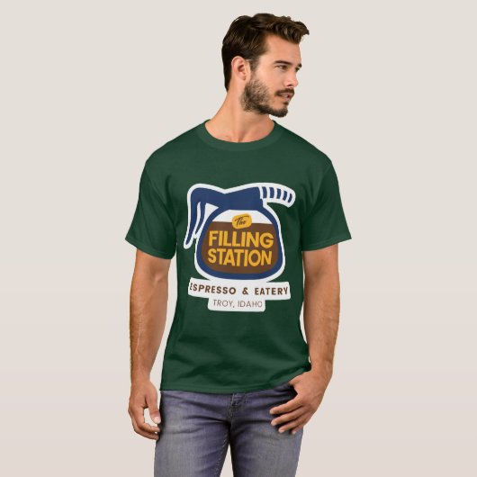 The Filling Station Espresso Eatery in Troy Idaho T-Shirt (Vorne ganz)