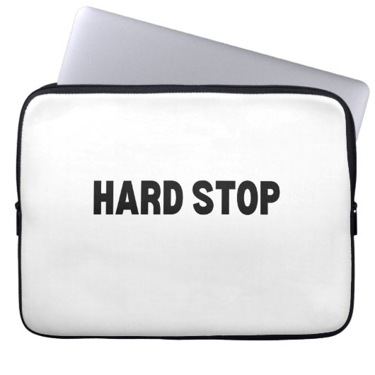 The Final Buffer | Hard Stop Padded Laptop Sleeve (Vorderseite)