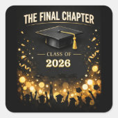 The Final Chapter Graduation 2026 Custom Sticker  (Vorderseite)
