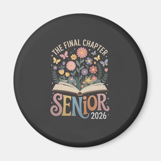The Final Chapter Senior 2026 Abschluss Blossom Magnet (Vorne)