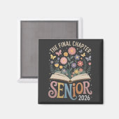 The Final Chapter Senior 2026 Abschluss Blossom Magnet (Vorderseite/Rückseite)