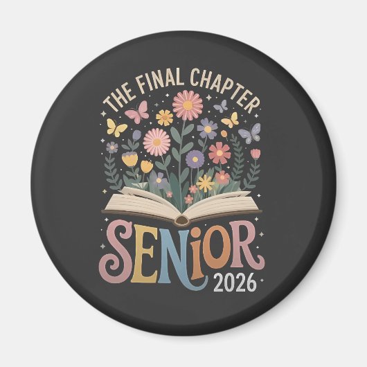 The Final Chapter Senior 2026 Abschluss Blossom Magnet (Vorne)
