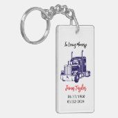 The Final Journey | Trucker Memorial Keychain Schlüsselanhänger (Vorderseite links)