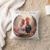 The Final Roost – Cute Rooster Wedding Bachelorett Kissen (Decke)