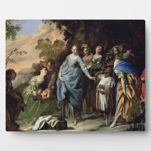 The Finding of Moses, c.1650-56 (Oil on Leinwand) Fotoplatte (Vorderseite)
